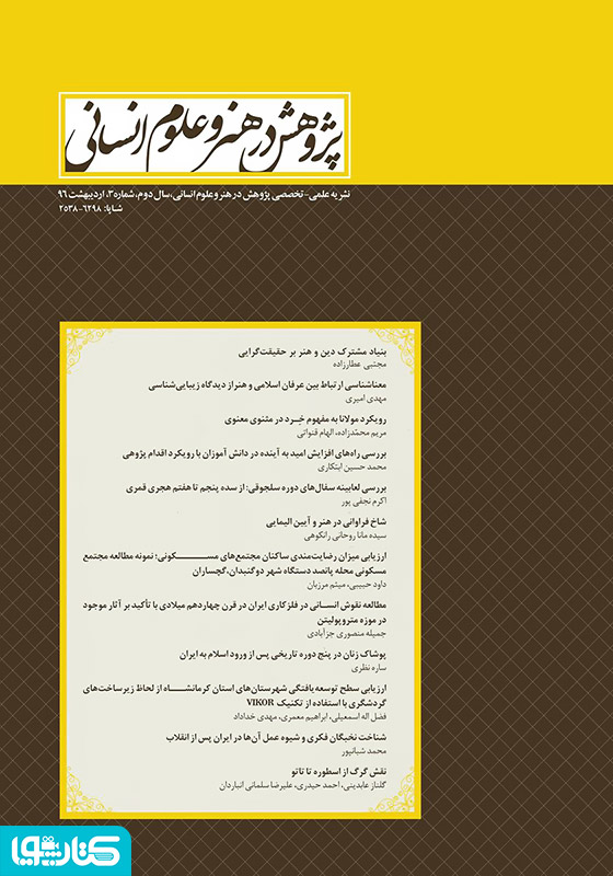 نشریه علمی - تخصصی پژوهش در هنر و علوم انسانی - شماره 3